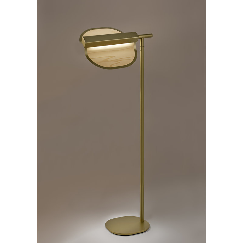 Omma LED Floor Lamp, Natural White, Gold