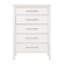 Ensemble de chambre à coucher en bois 3 pièces avec commode Andover, blanc, 2 pièces Andover-122544609