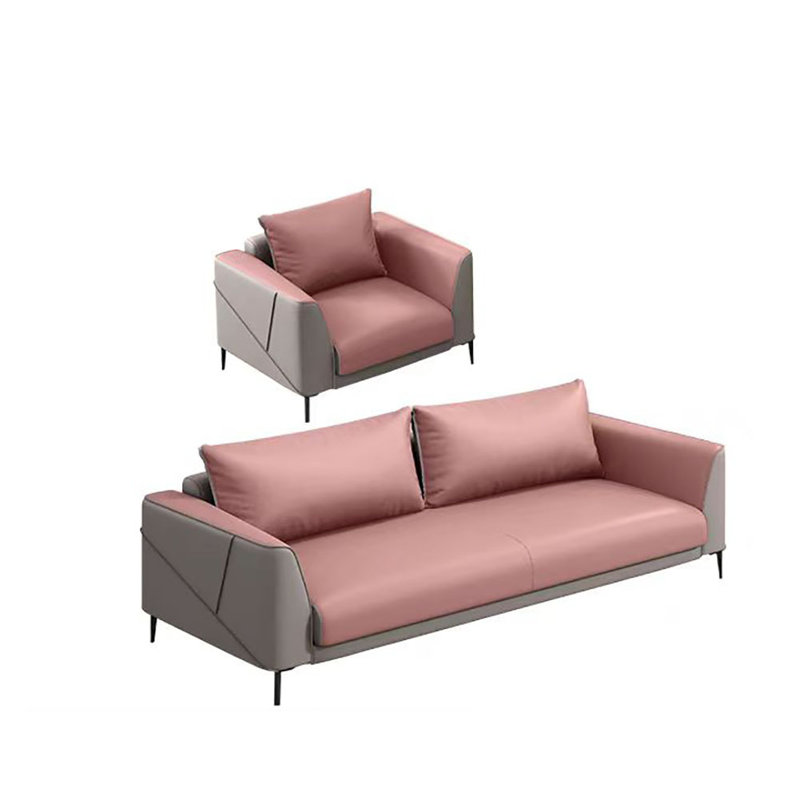 Narlock, Cuir gris / rose assorti