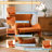 2 In 1 Modern Velvet Accent Chair With Free Padded Cushion And Pet Friendly Space-1128652888