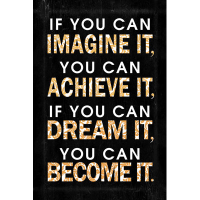 Imagine Become - Wrapped Canvas Painting