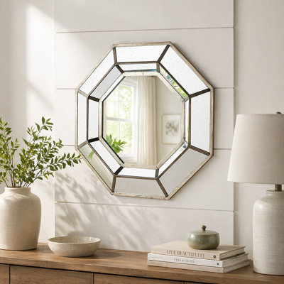 Miroir d'appoint octogonal surdimensionné 40 "x 40"