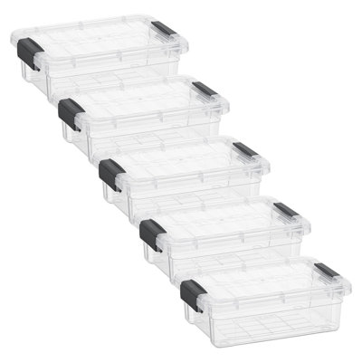 Boîtes de rangement transparentes avec couvercles Superio