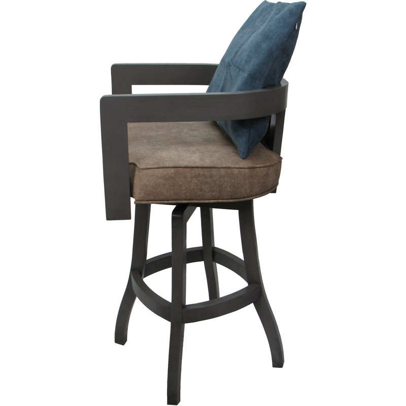 Vinyle en marbre Coray - coussin bleu, Gray, Sand, Extra Tall (34" Seat Height)