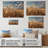 Golden Harvest Meadow Horizon I - Meadow On Wood Print-2105066659