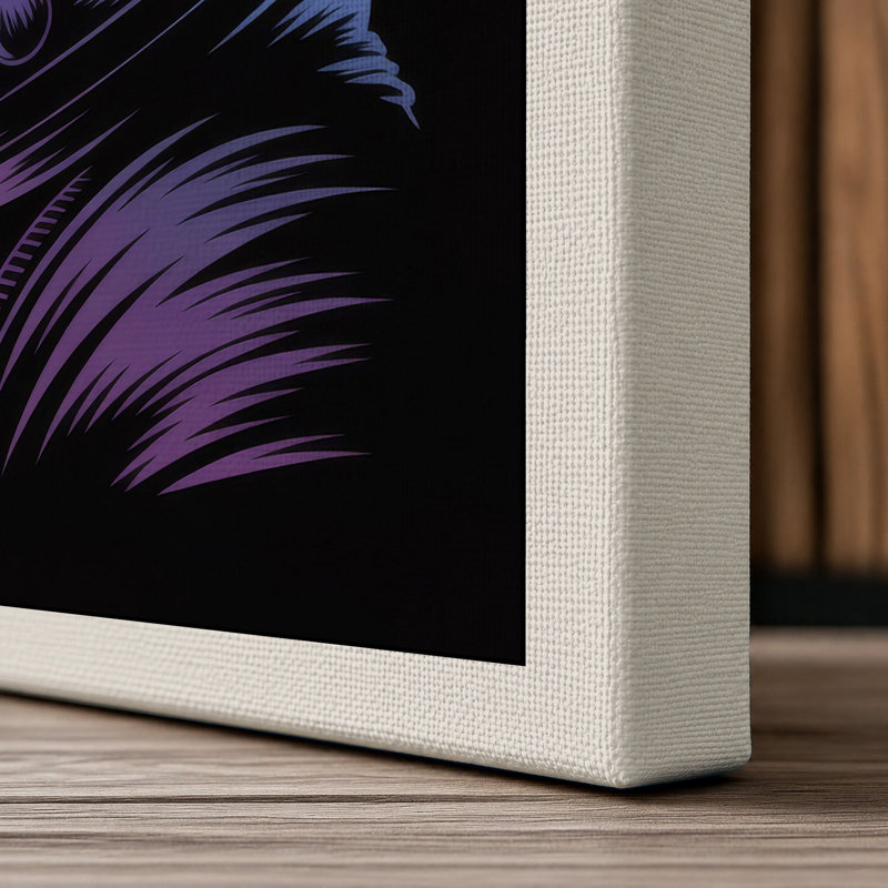 Cosmic Visor Modern - Wrapped Canvas, 36x24 - 91.4 x 61.0 cm, Cream Border