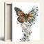 Ensemble de 1 tableau sur toile papillon-129115542-129115538