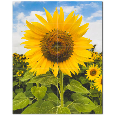 Farm Photo 8'' x 8'' Satin Ceramic Decorative Mural