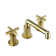 Solid Brass Widespread 2-Handle Lavatory Faucet With Pop-Up Drain