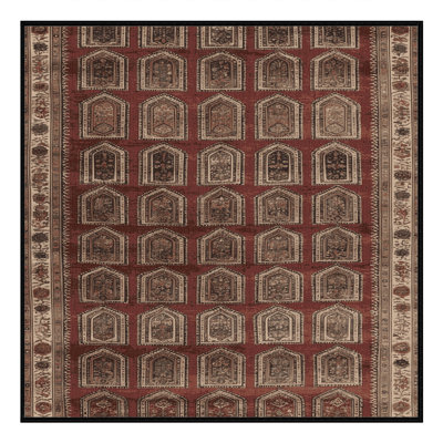 Machine Washable Persian Black Area Rug