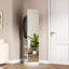 Miroir pivotant 360 ° pivotant sur 66 po x 14 po Pleine longueur avec miroir et support de rangement Portemanteaux