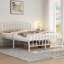 Metal Bed with Arched Headboard and Footboard-366383308-366383306