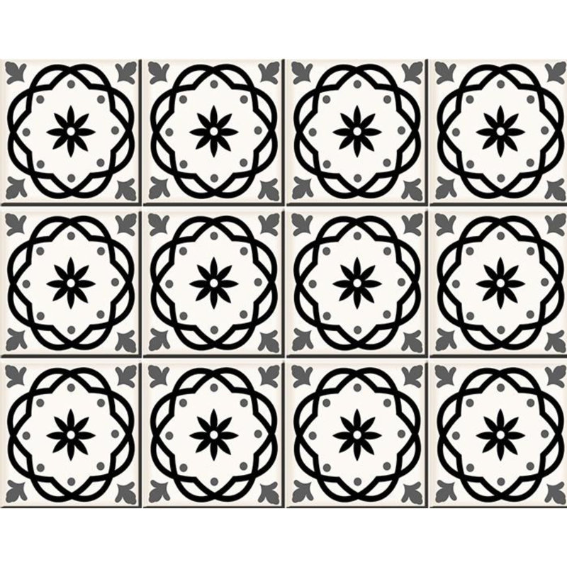 Carreau de terrain auto-adhésif en vinyle 8 po x 8 po