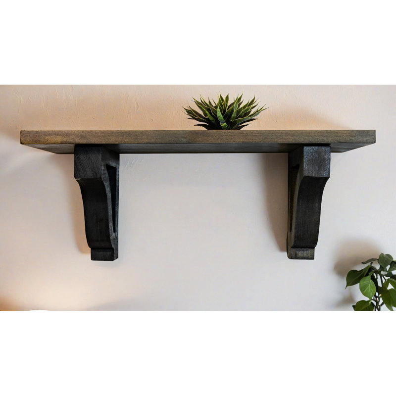 1" Shelves/W Corbels, 10" H x 53" W x 8" D