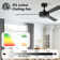 Vaczon 52" 3 - Blade Modern Industrial Black Ceiling Fan with Remote Control