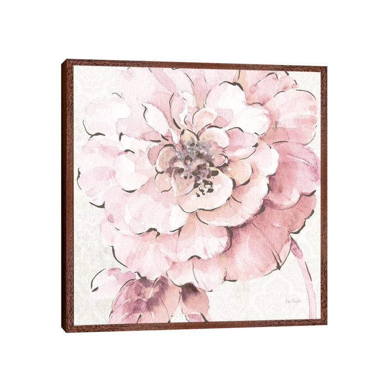 Indigold VII Pink by Lisa Audit - Painting on Canvas, 93.98 cm H x 93.98 cm W, Classic Brown Wood Framed