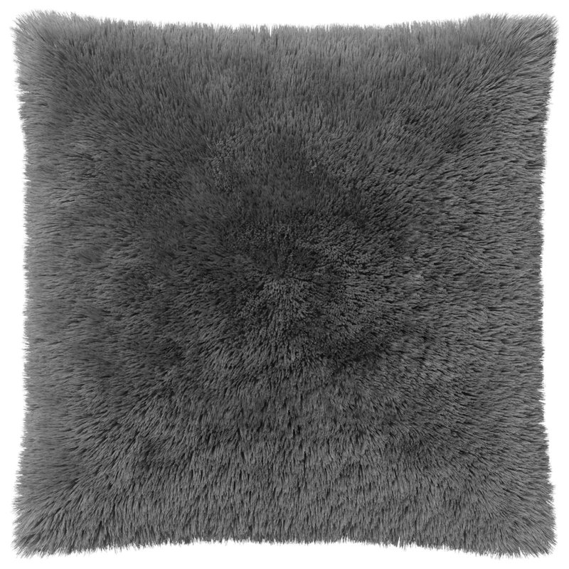 Green Cushion Cover, Square 55cm, Light Grey