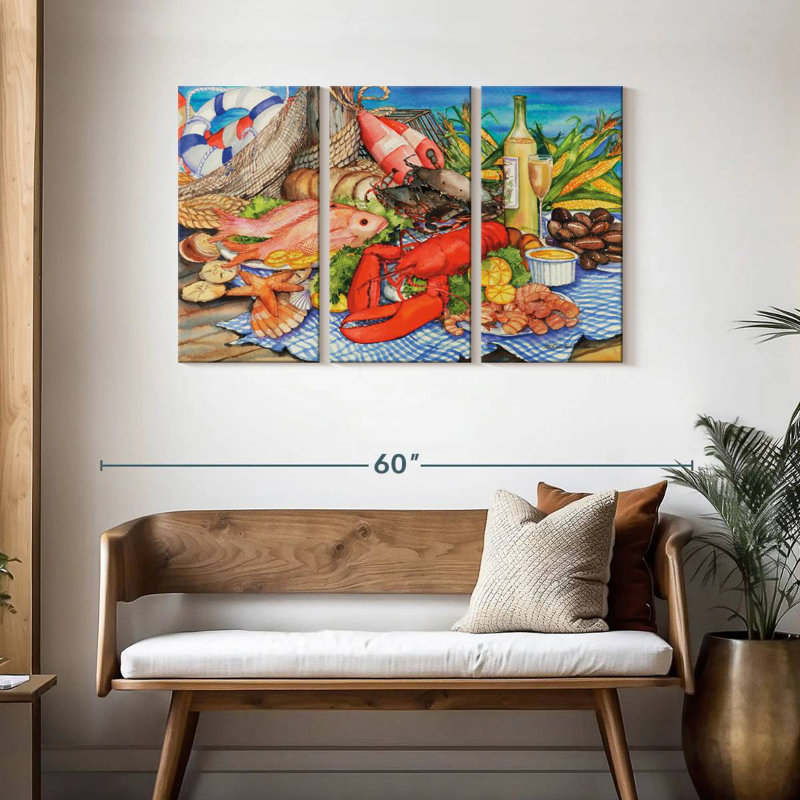 Yarlin Seafood Platter, 28" H x 45" W