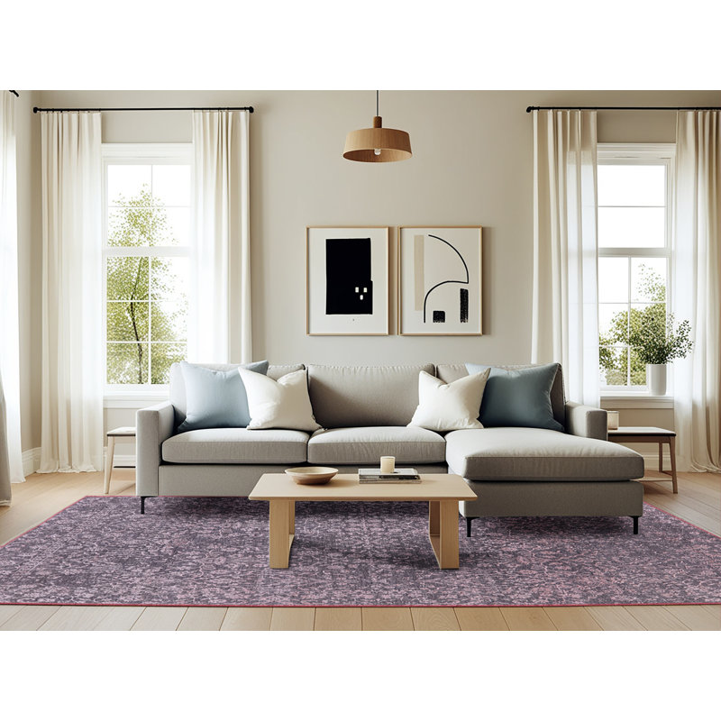 Greigsville Oriental Indoor Rug, Rectangle 6' x 9'
