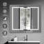 Cashanda 32'' W 28'' H Framed Medicine Cabinet Mirror-1963817842