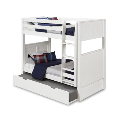 Friedemar Twin Over Twin Solid Wood Bunk Bed with Trundle