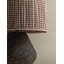 Artifact Table Lamp With Gingham Brown Shade-1660097121