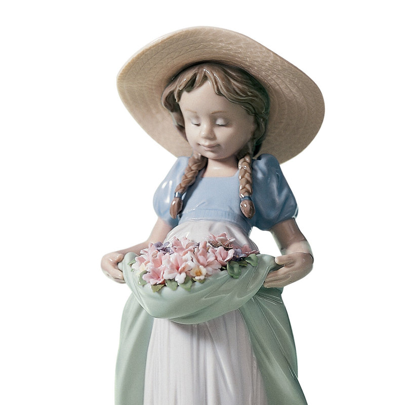 Bountiful Blossoms Girl Figurine