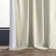Rayne Vintage Textured Faux Dupioni Silk Room Darkening Curtains Window Single Curtain Panel