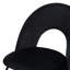 Dolly 47cm H Polyester Blend Upholstered Upholstered Back Side Chair in Black-81095481