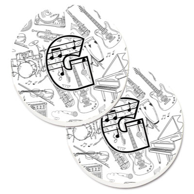 Sous-verre musical letter note