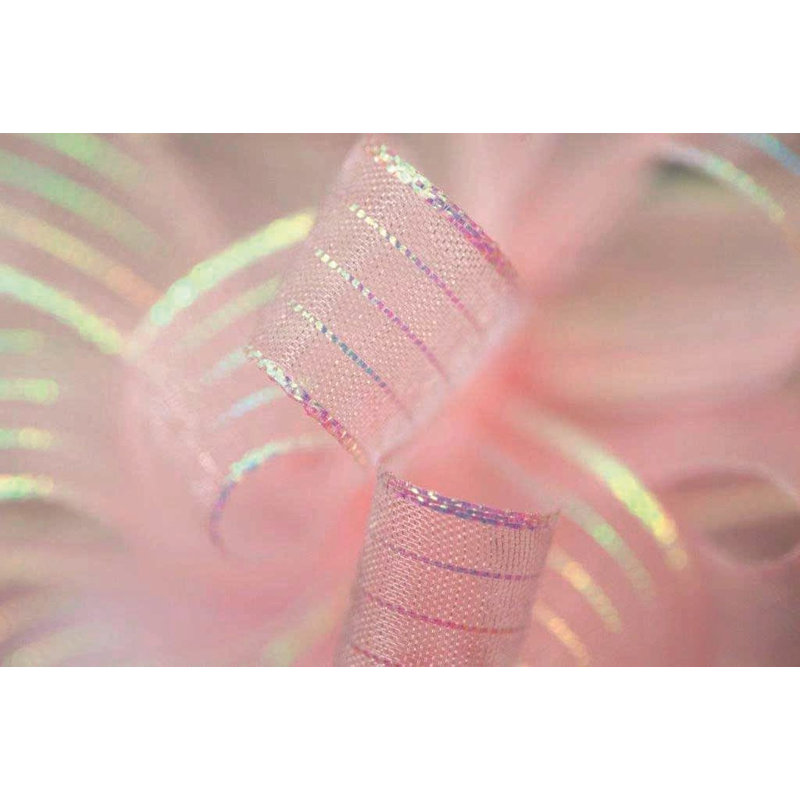 Ruban tropical tropical, H 1,5 po x l 4 po x P 4 po, Rose / perle