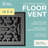 Victorian Floor Vent Cover Register With Mesh Net-95426502-95426501