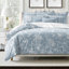 Ensemble d'édredon en coton bleu Elwood-109897358