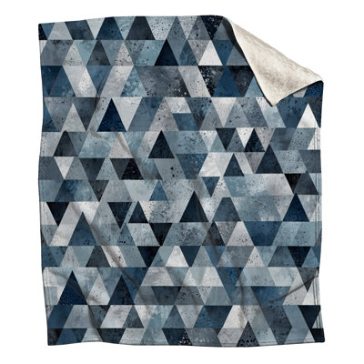 Couvertures mosaïques bleues et triangulaires