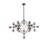 Leib Industrial 21-Light Glass Globe Chandelier 