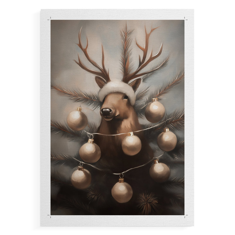 Art des Fêtes de Noël - série 2-CCDCLX-impression sur toile seulement - NON-CADRE, H 27 po x l 18 po