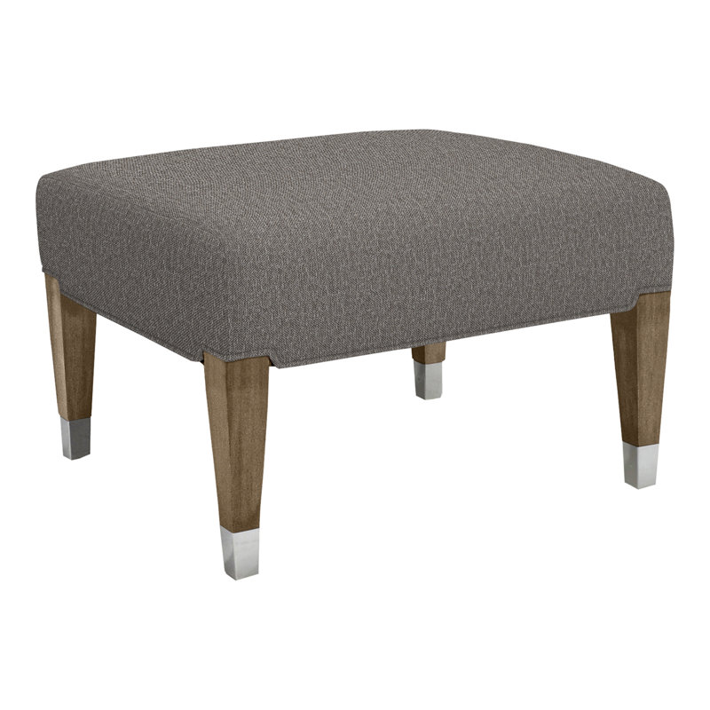 James By Thom Filicia Ottoman, Tuck Graphite, Hampton, No