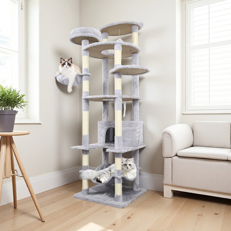 Tour pour chat Cy13 Grey, Gray