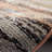 Abstract Machine Woven Polypropylene Area Rug in Brown-1709200060