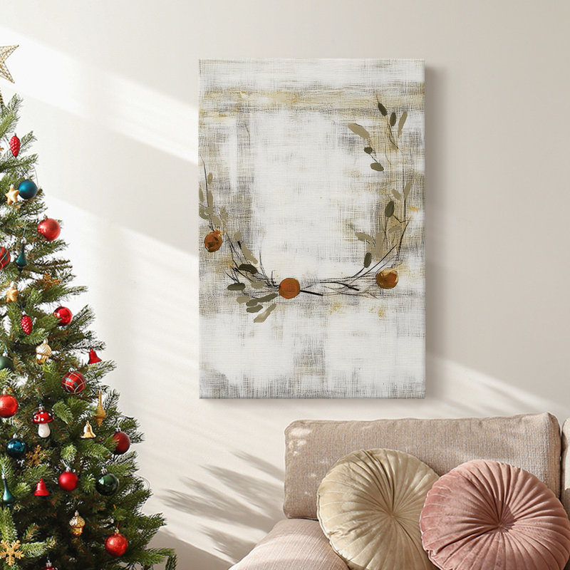 Art des Fêtes de Noël - Toile tendue avec châssis DCCL XXVII, H 27 po x l 18 po