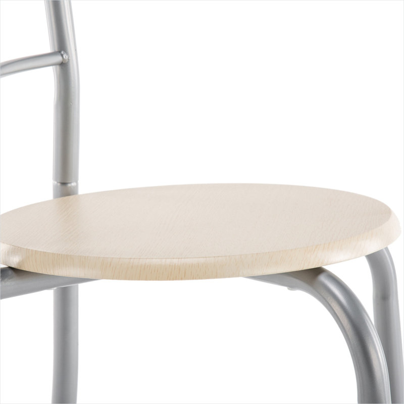 Ensemble de salle à manger pour petits espaces, table à manger combinant structure en métal, MDF et métal, et salle à manger