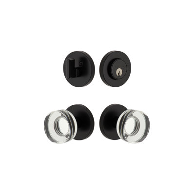 Viaggio Circolo Rosette Complete Entry Set with Circolo Crystal Knob