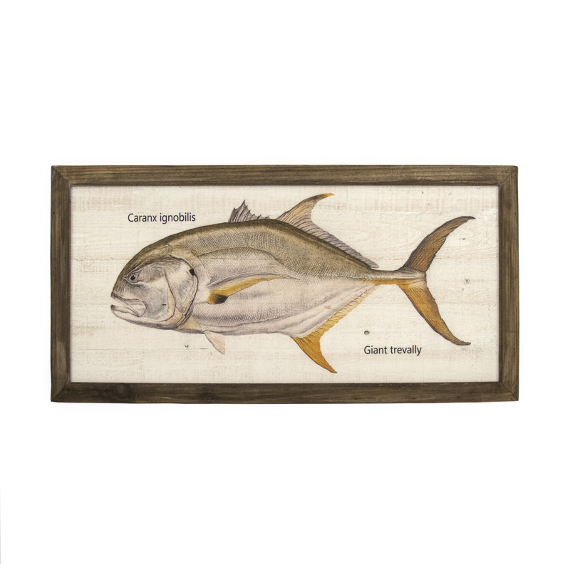 Giant Trevally Print, 15.75" H x 31.2" W x 1.5" D