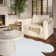 Holk Cozy Faux Rabbit Fur Area Rug Machine Washable Rug in White