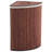 Space-Saving Bamboo Corner Laundry Hamper with Lid – 19 Gallon/73L Collapsible Clothes Basket – Removable Washable Liner – Decorative Wicker Storage for Bedroom, Bathroom, Apartment – Dark Brown-572926790