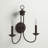 Arunvir Steel Candle Wall Light