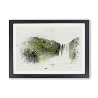 Waterfall In Selfoss Iceland - Single Picture Frame Print