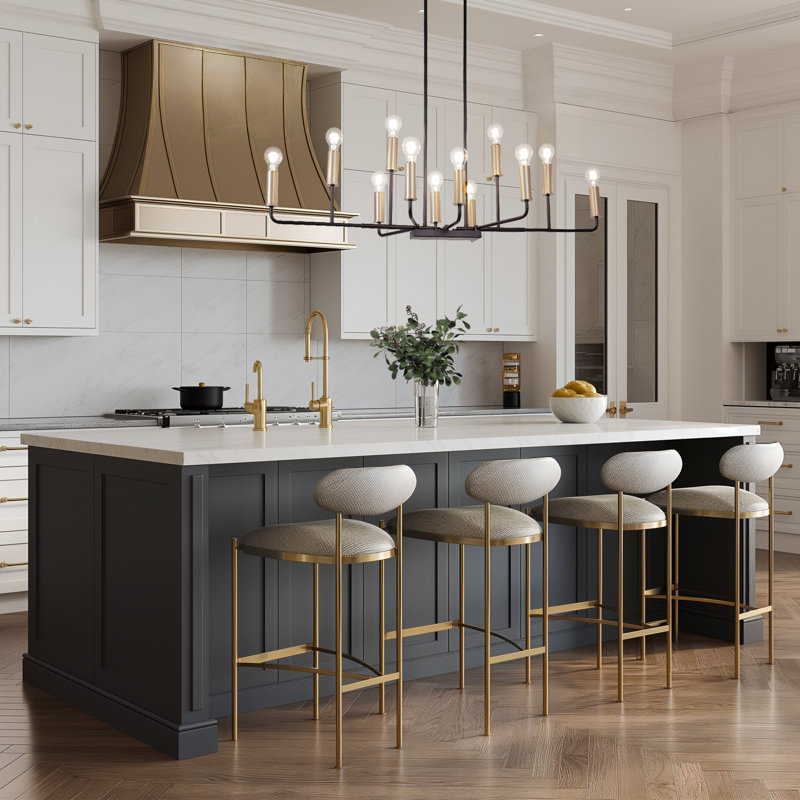 12-Light Modern Linear Pendant For Kitchen Island