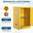 40 Gal Flammable Safety Cabinet – Fireproof Hazardous Liquid Storage with Auto Close Door – Double-Wall Steel Chemical Cupboard, Adjustable Shelf, 3-Point Lock – Industrial & Home Use, 18x23x65in
