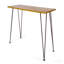 Table de bar industrielle en bois et métal